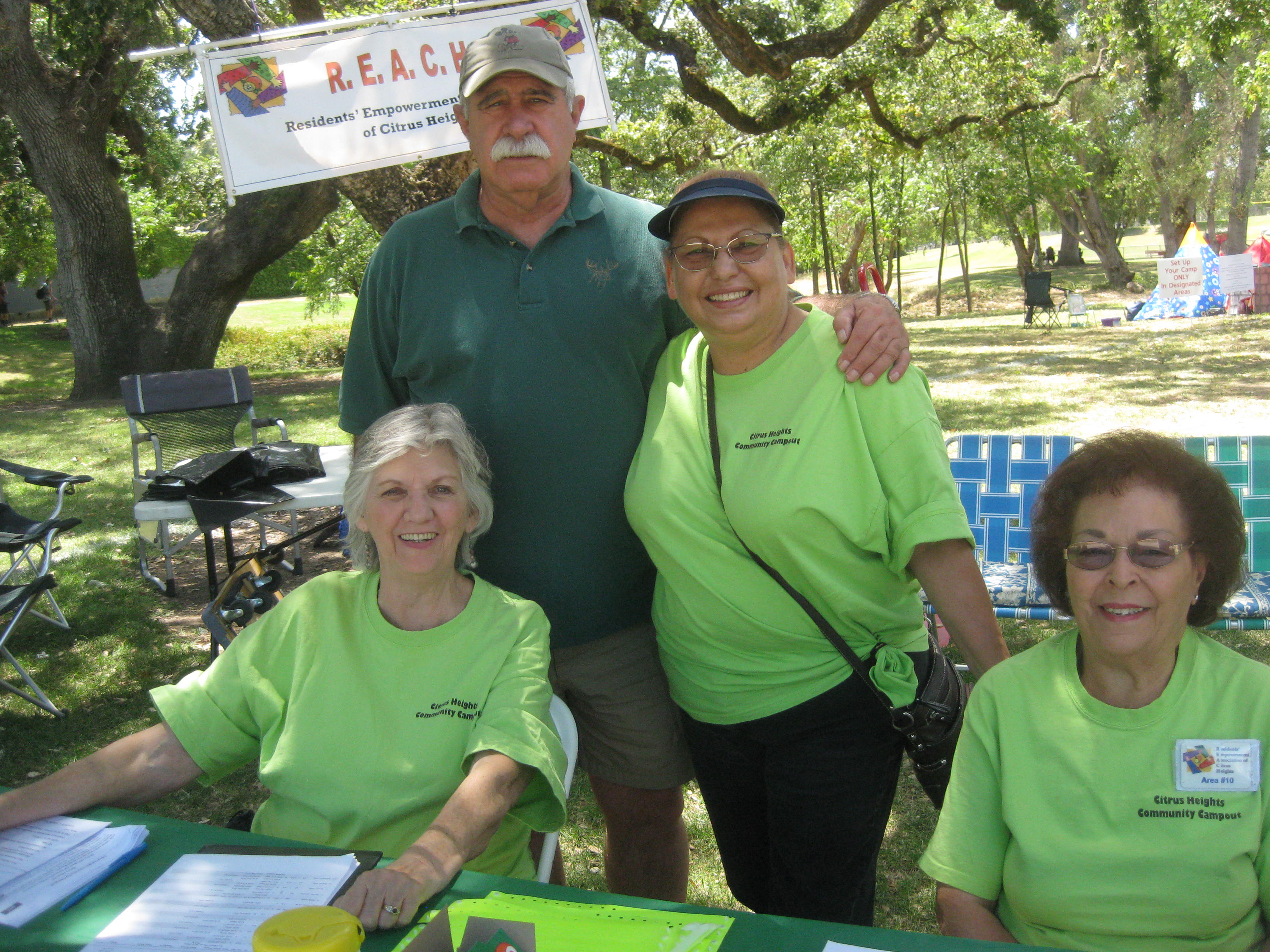 Volunteers gather for a photo